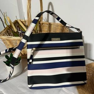 Kate spade striped cross body bag Brand New w/o tag